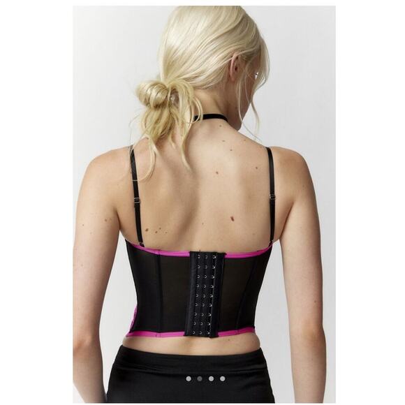 Urban Outfitters Out From Under Modern Love Women Lace Corset Croquette Top - Picture 4 of 7